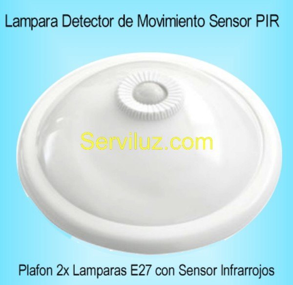 Lampara Sensor Detector de Presencia Movimiento Plafon PIR